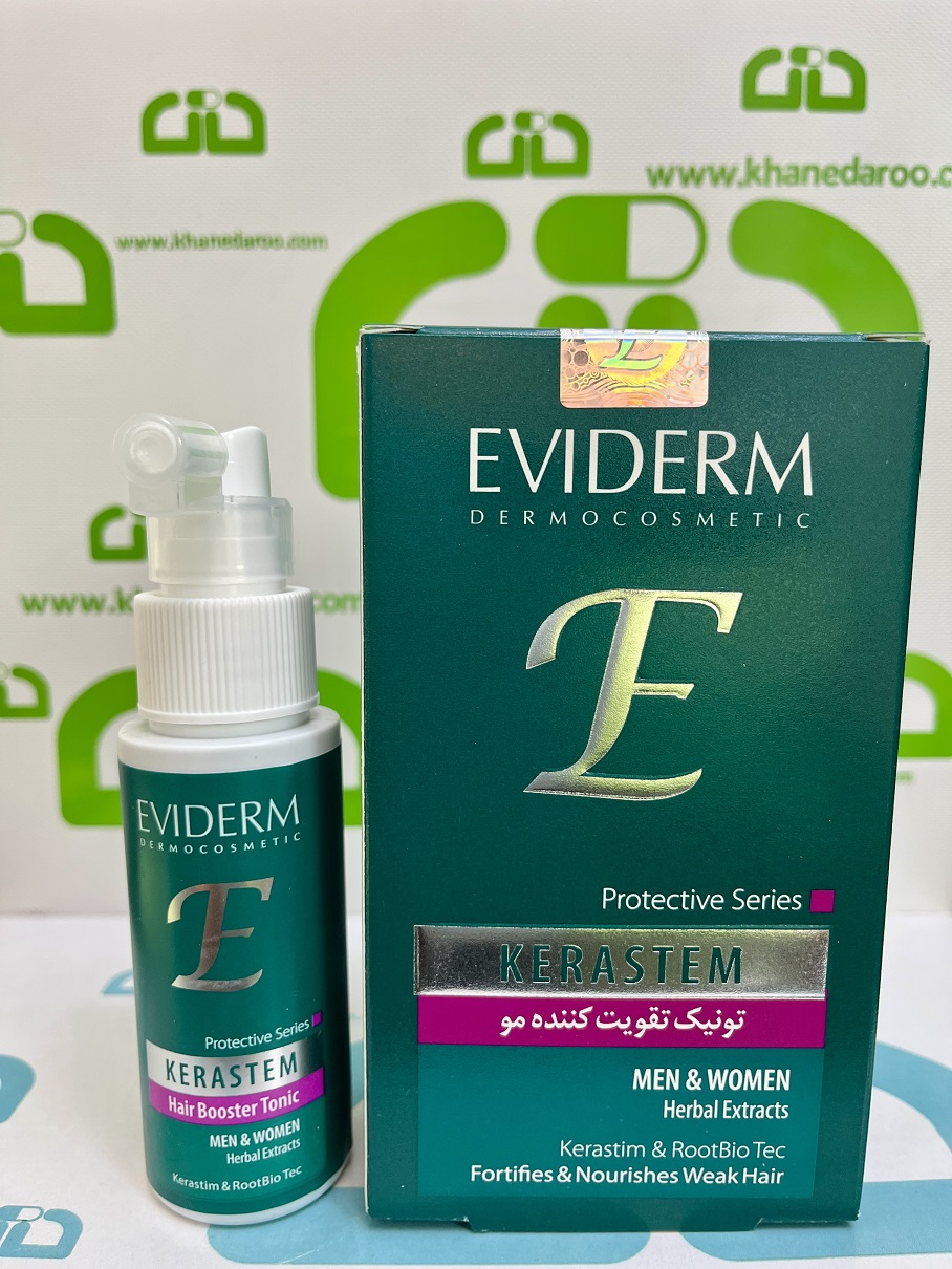 تونیک تقویت کننده موی سر کراستم اویدرم مناسب خانم ها و آقایان حاوی عصاره های گیاهی 60 میلی لیتری