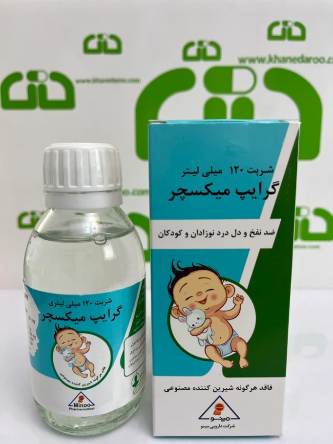 شربت گرایپ میکسچر مینو 120 میلی لیتری