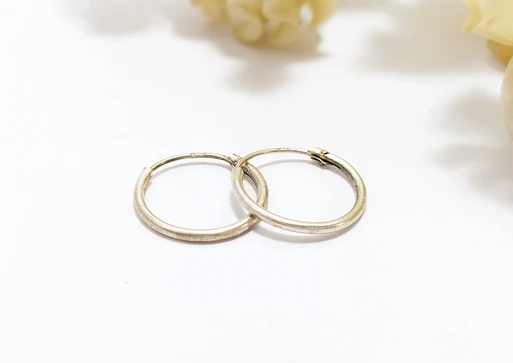 گوشواره نقره ۹۲۵ حلقه‌ای مینیمال
