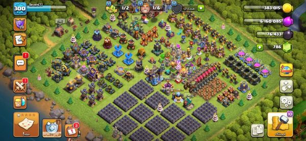 خرید اکانت مکس کلش آف کلنز تاون هال 18 لول 300 کد 50180