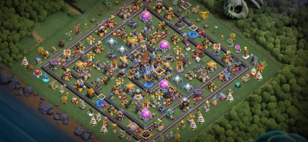 خرید اکانت مکس کلش آف کلنز تاون هال 18 لول 306 کد 08096