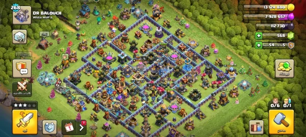 خرید اکانت کلش آف کلنز - خرید اکانت کلش آف کلنز تاون هال ۱۸ لول ۲۷۰ کد ۶۹۳۴۳