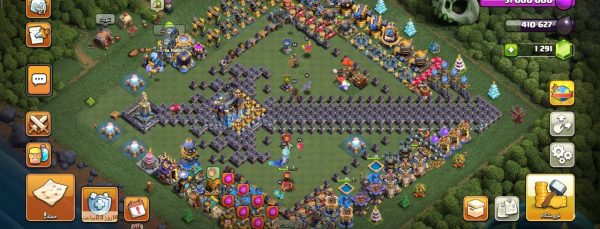 خرید اکانت مکس کلش آف کلنز تاون هال 18 لول 275 کد 40424