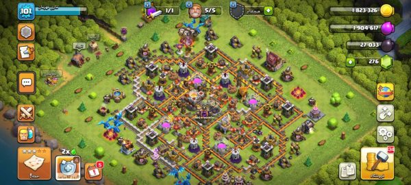 خرید اکانت کلش آف کلنز تاون هال 11 لول 102 کد 37402