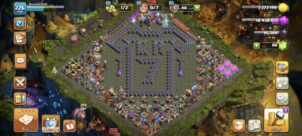 خرید اکانت مکس کلش آف کلنز تاون هال 18 لول 226 کد 79119