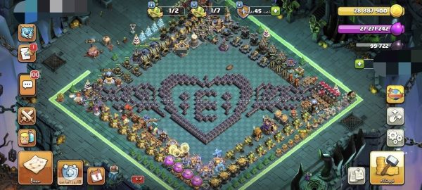 خرید اکانت مکس کلش آف کلنز تاون هال 18 لول 232 کد 73163