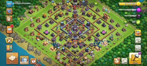 خرید اکانت مکس کلش آف کلنز تاون هال 15 لول 149 کد 32684