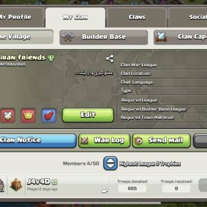کلن کلش آف کلنز کد 90001