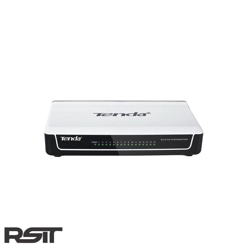 سوئیچ شبکه 16 پورت تندا مدل Tenda S16