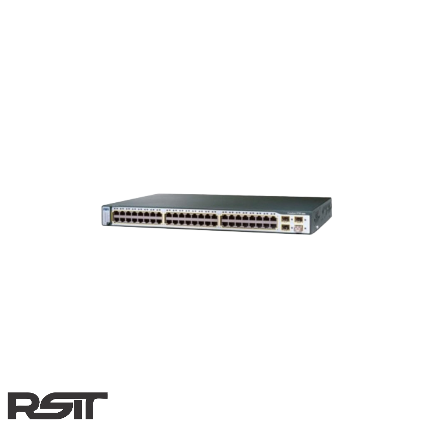 سوئیچ 48 پورت سیسکو مدل WS-C3750-48TS-E (استوک)