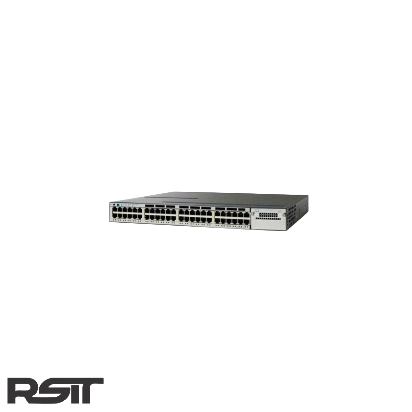 سوئیچ 48 پورت سیسکو مدل WS-C3750X-48T-S (استوک)