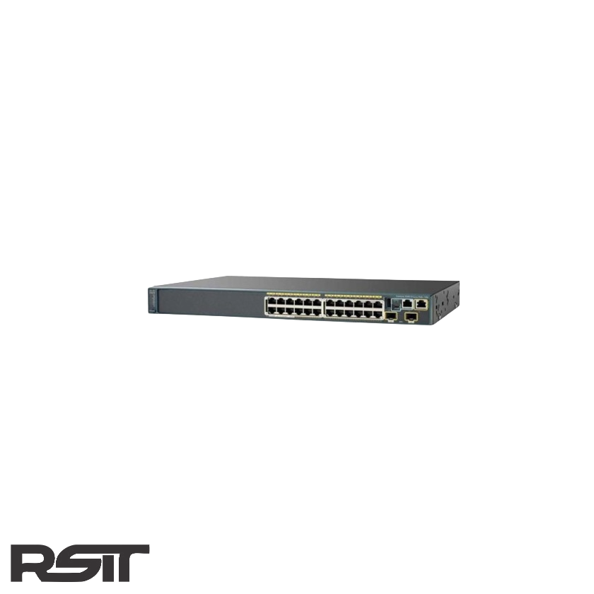 سوئیچ شبکه سیسکو 24 پورت مدل WS-C2960S-24PD-L (استوک)