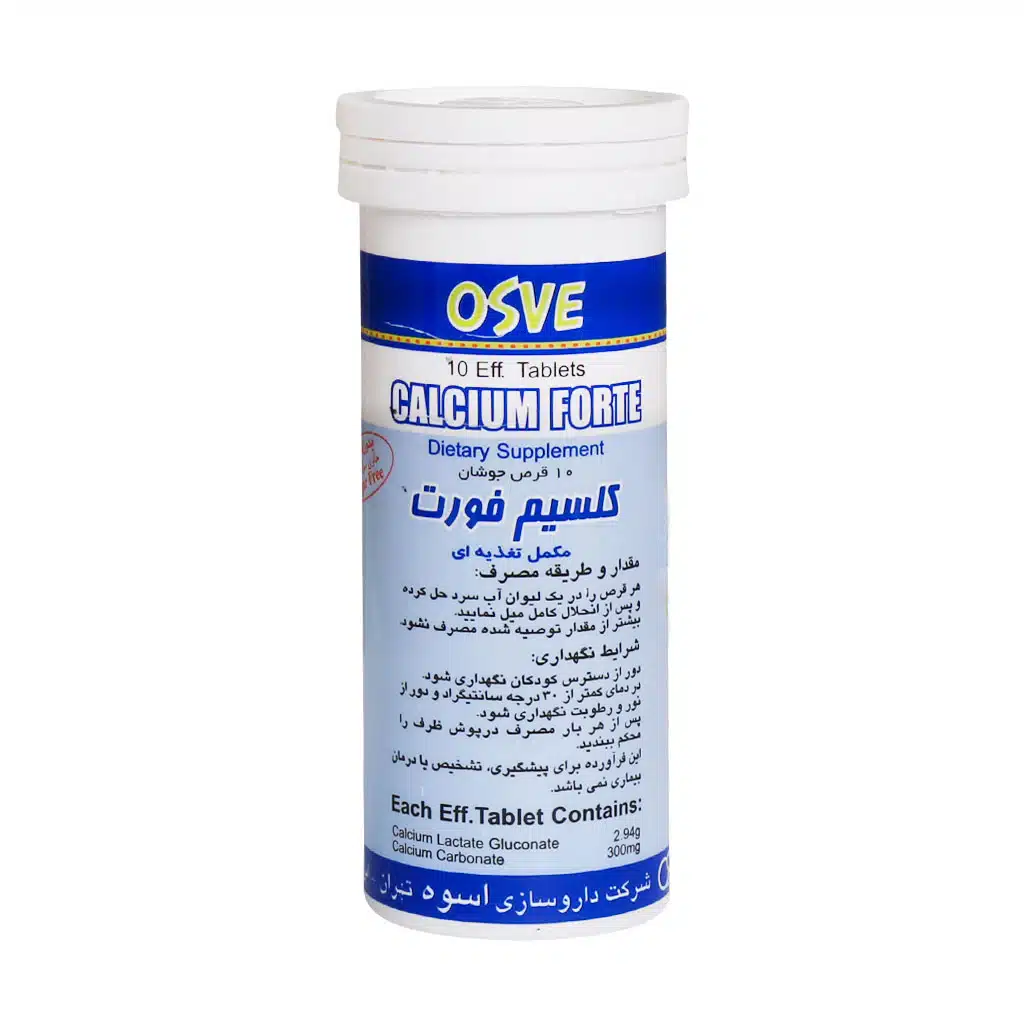 قرص جوشان کلسیم فورت اسوه (۱۰ عدد)