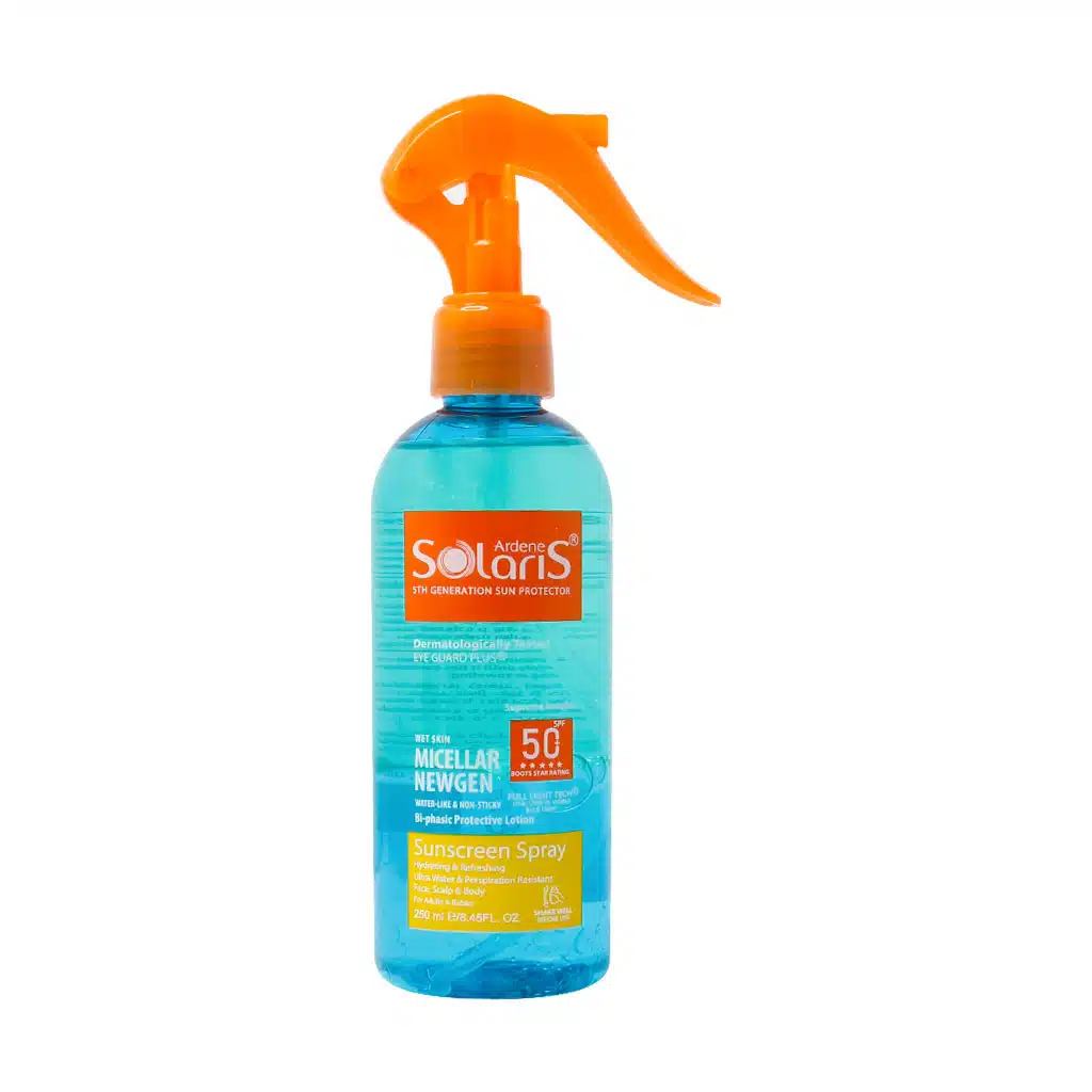 اسپری ضد آفتاب آردن سولاریس مدل Micellar Newgen (۱۵۰ میلیلیتر)