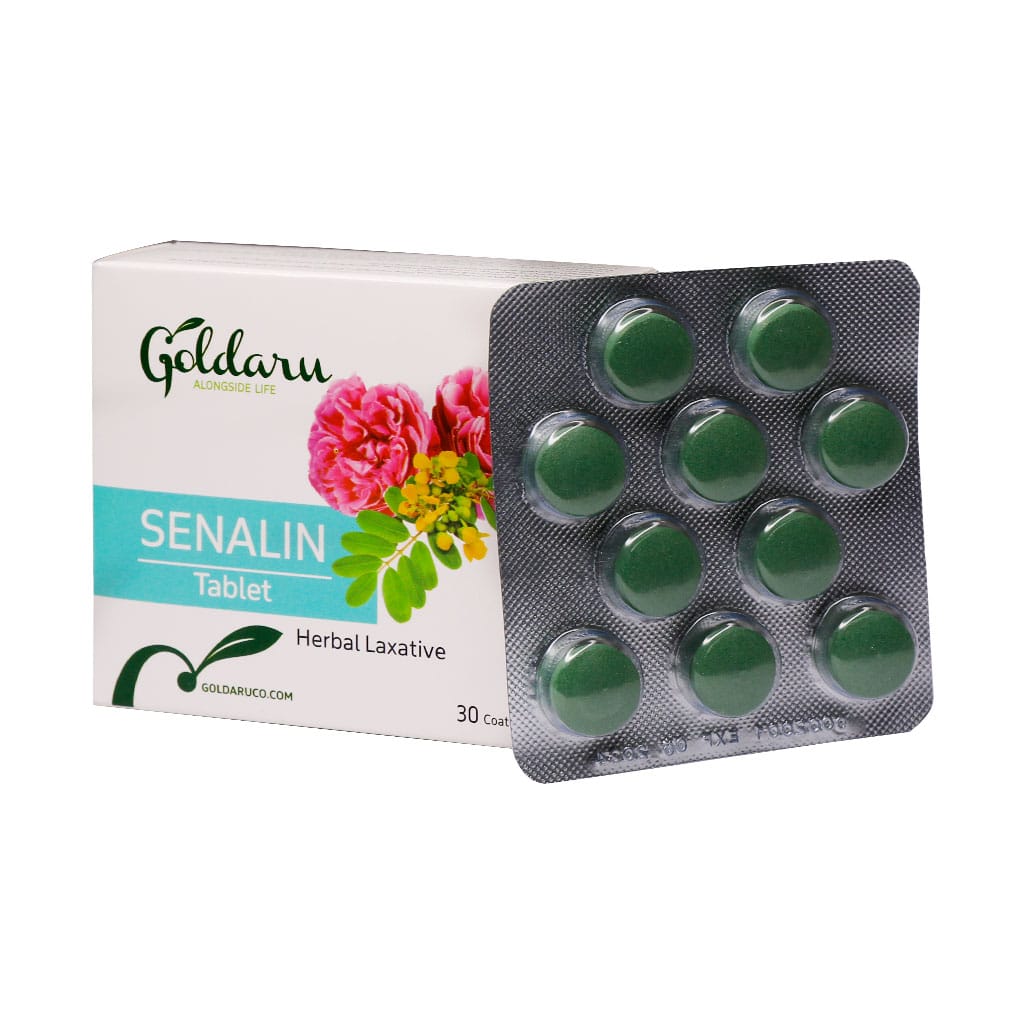 قرص سنالین گل دارو (درمان یبوست با سنا و رازیانه)