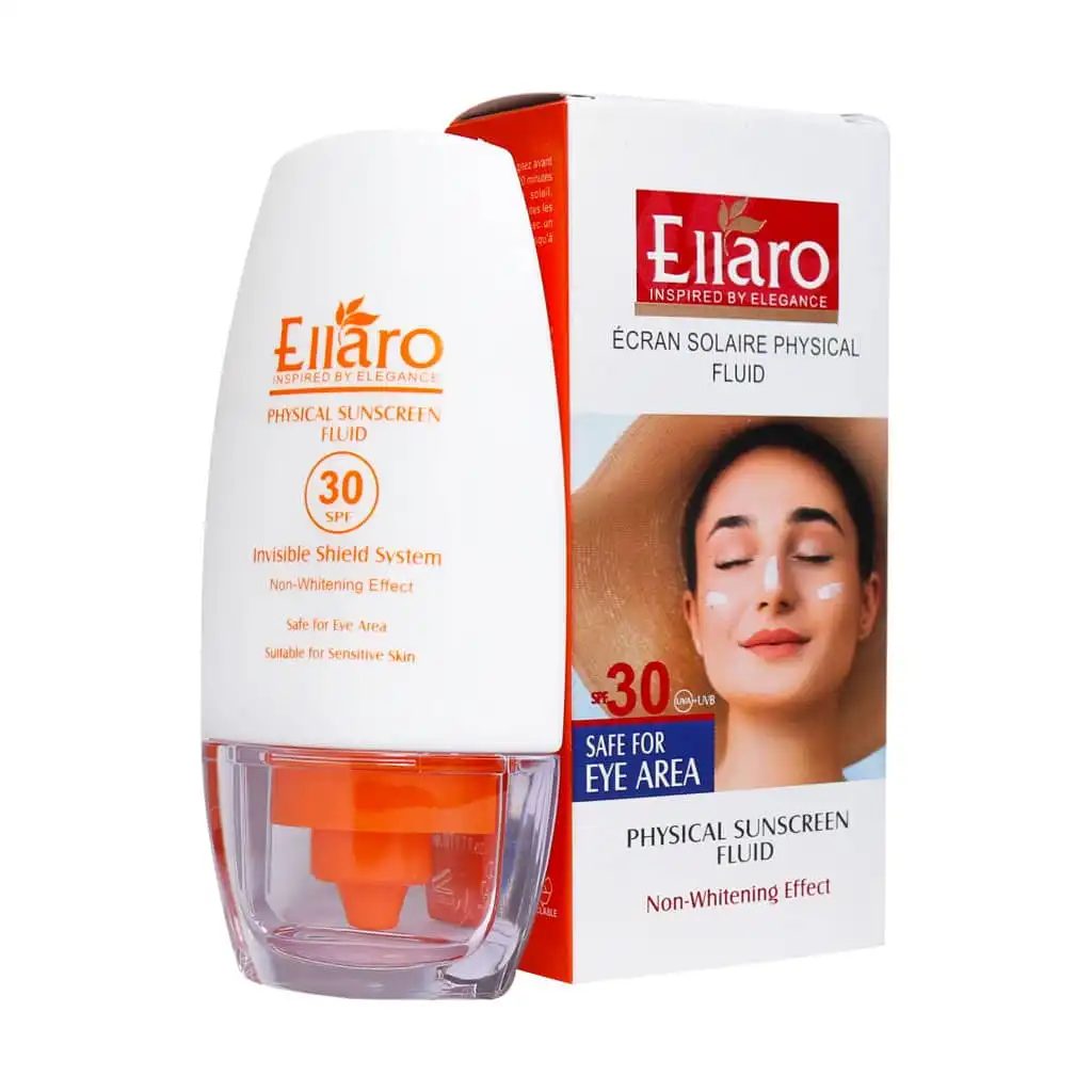 فلوئید ضد آفتاب فیزیکال SPF30 الارو (۵۰ میلی‌لیتر)
