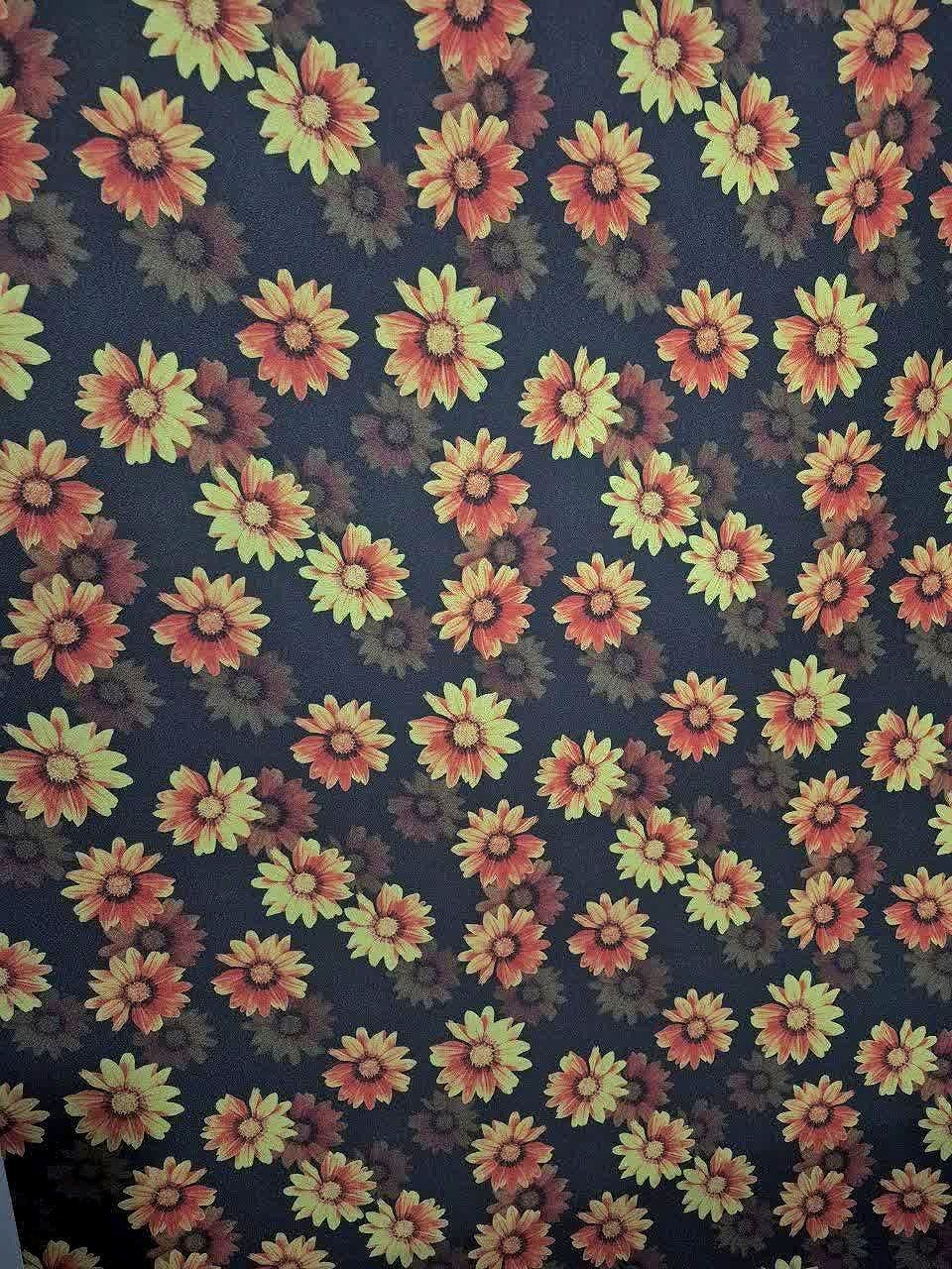 کرپ فوم ۲.۵ میل گل طلایی داودی