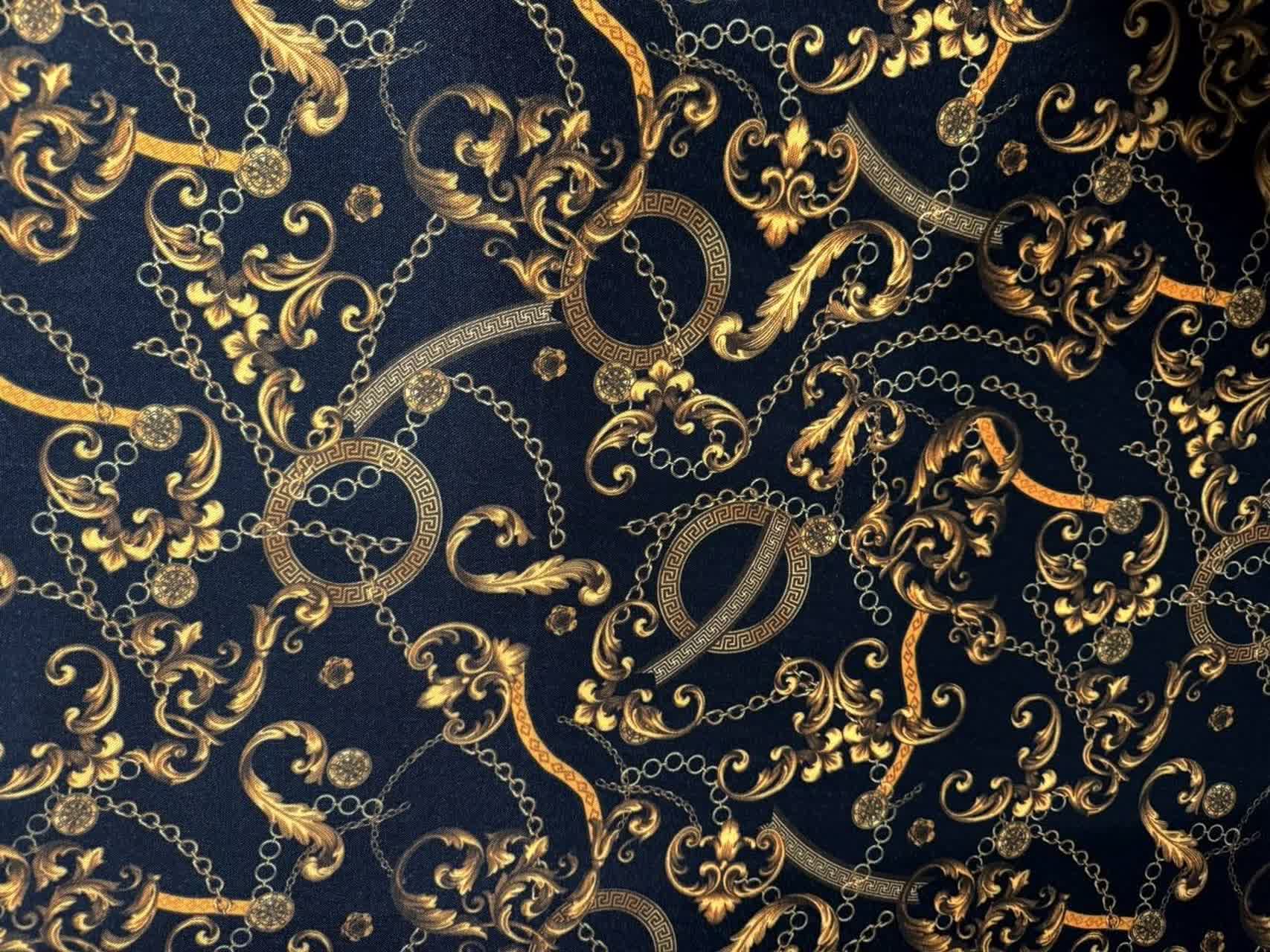پارچه ریپس پشت ساتن طرح سلطنتی