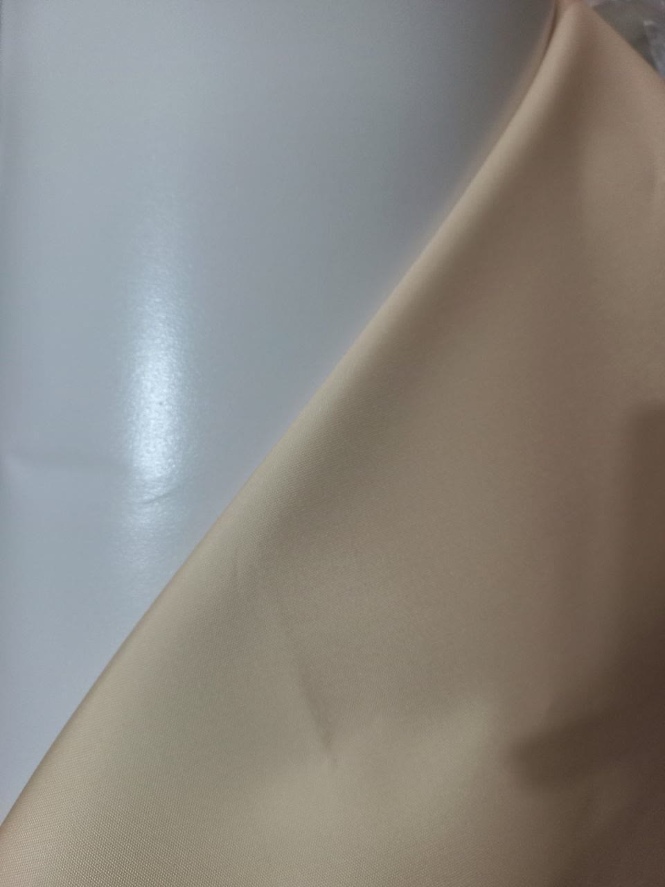 پارچه ریپس پشت ساتن طرح کرم لیمویی پاستیلی